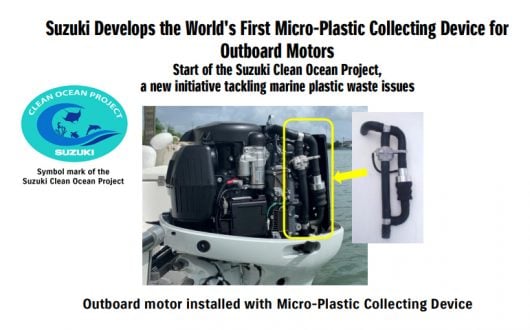 SUZUKI DEVELOPS THE WORLD’S FIRST MICRO-PLASTIC COLLECTING DEVICE FOR OUTBOARD MOTORS